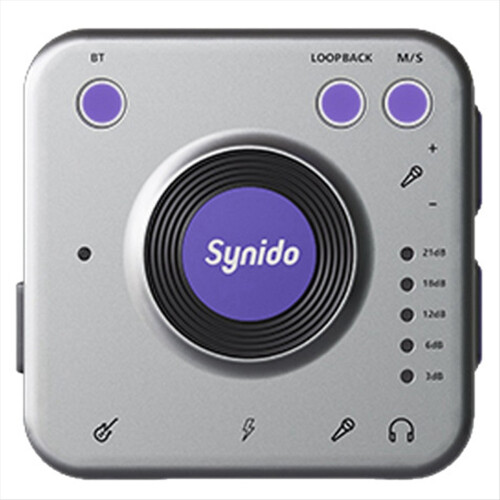Live Dock A20 Audio Adapter with USB-C Music Recording Portable Audio Interface for Android Phones PC Computer