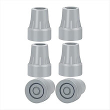 Crutch Tips, 7/8Inch Heavy Duty Non-Slip Rubber Cane Replacement Foot Caps, Pads,6 PCS