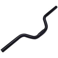 Manillar de bicicleta de 25,4 x 520 mm, ultraligero, curvado horizontalmente, color negro