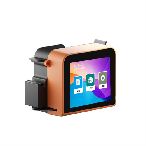T1 Mini Hand Held Expiry Date Portable Handheld Coding Machine Tij Thermal Inkjet Printer Bright Orange
