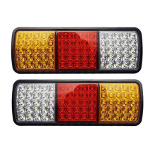 2Pcs 12V 75 LED Waterproof Taillights for Truck RV Van Bus Trailer Lights Signal Indicator Brake Stop Reverse