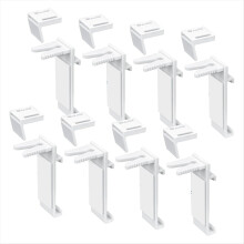 soportes de abrazadera de PVC para persianas enrollables Klemmfix, repuestos para persianas dobles.