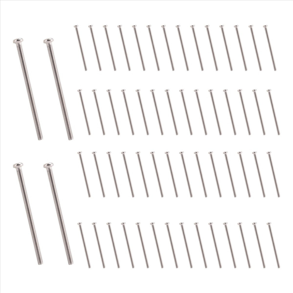 M2.5 X 40Mm 304 Stainless Steel Phillips Round Head Screws Bolt 60Pcs 4851586958218