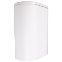Schmaler Küchenmülleimer aus Kunststoff, Toilettenabfalleimer, Badezimmerkorb, Mülleimer, weiß