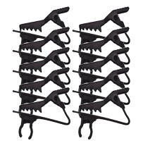10 Stück/Lot Hochwertige schwarze Metall-Lavalier-Mikrofonklemme mit Kragen für Ansteckmikrofone