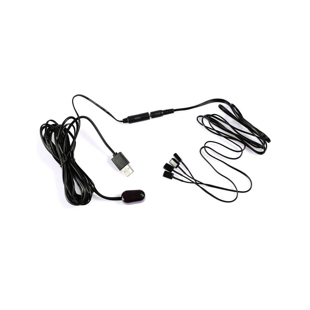 Ir Extender 1Pc Receiver + 4Pc Emitter Emitters Repeater Kit Infrared Remote Usb Adatper 4851586993790
