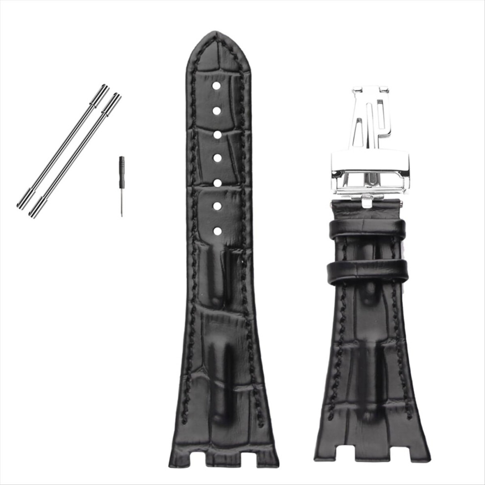 Compatible For 28Mm Audemars/Piguet/Ap/Royal/Oak Offshore Watch 15703 15710 15400 26470 26400 Band Black 4851586963854