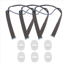 3PCS Replacement Headgear for ResMed Airfit P10 Nasal Pillow CPAP Mask Straps with 6 Adjustment Clips