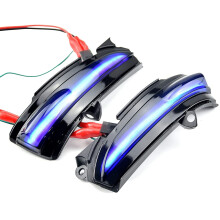 Pre Fusion Mondeo MK5 2014-2019, dynamické LED svetlo spätného zrkadla do auta, smerové svetlo, modré blikajúce svetlo