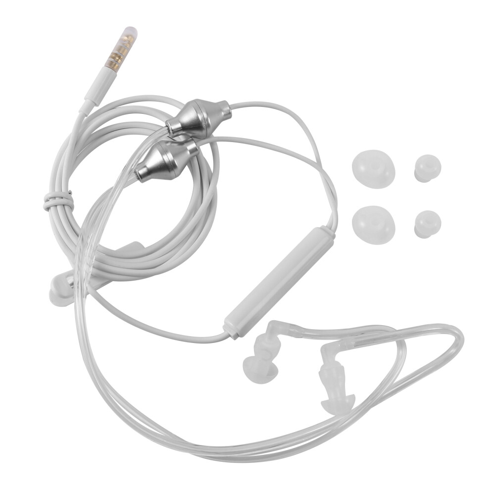 Anti Radiation Binaural Earphones Stereo Headphones With Microphone Universal 3.5Mm Noise Cancelling Air Tube Acoustic Earbuds 4851586922394