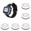 Wireless Calling System 5 Table Call Button Transmitters 1 Watch Pager, Restaurant Waiter Service Bell Buzzer C 1