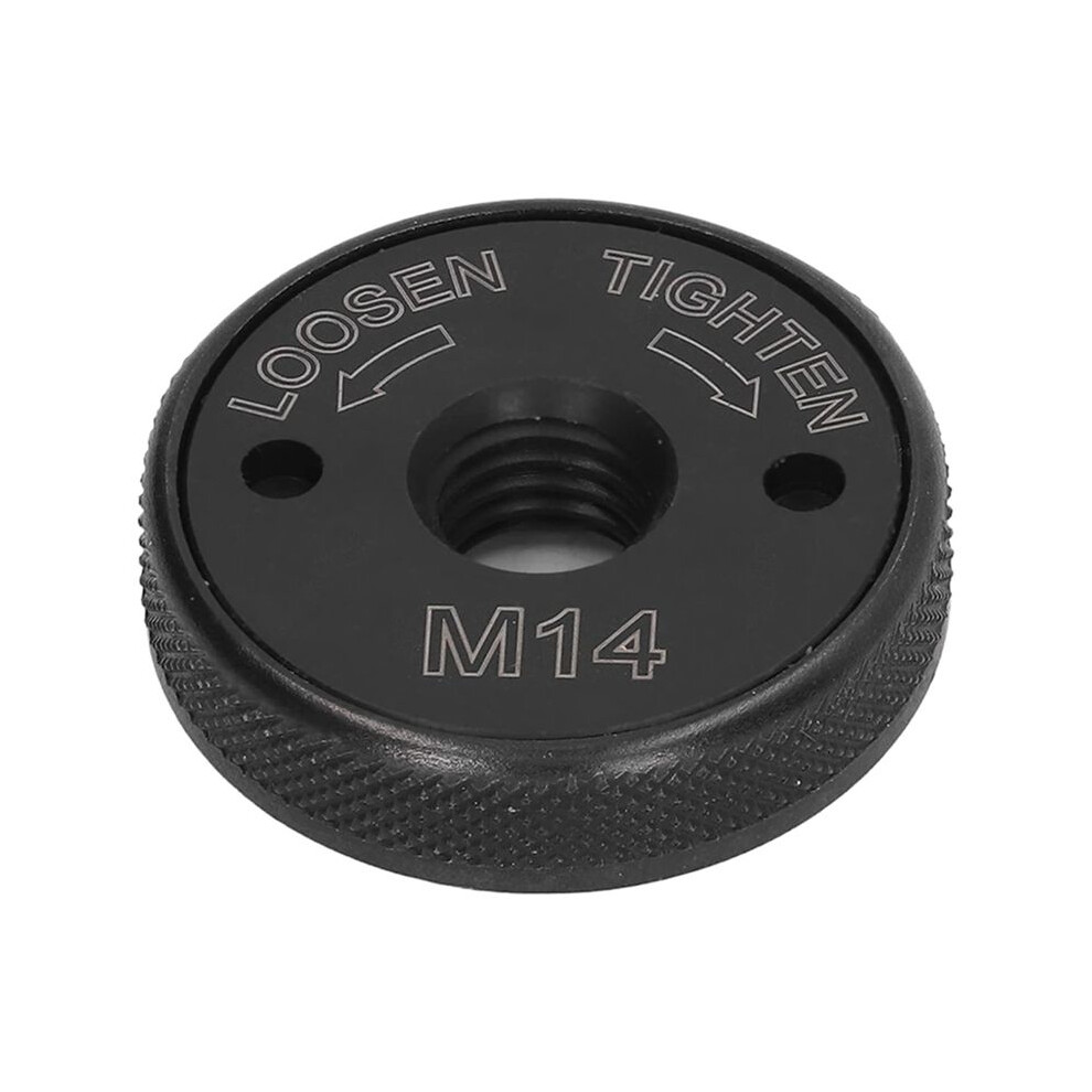M14 Thread Angle Grinder Clamping Nut, Quick Release Nut Replacement Fast Locking Retaining Flange - Black 4851586917383