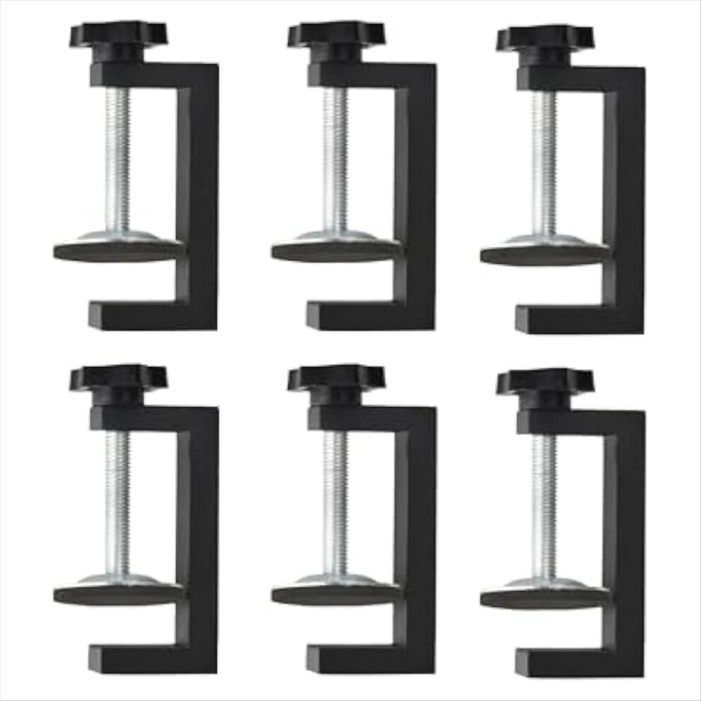 6Pcs G Clamps For Woodworking Universal C-Clamp Small Desk Clamp Cabinet Face Frame With Stable Wide Jaw C 4851586917154