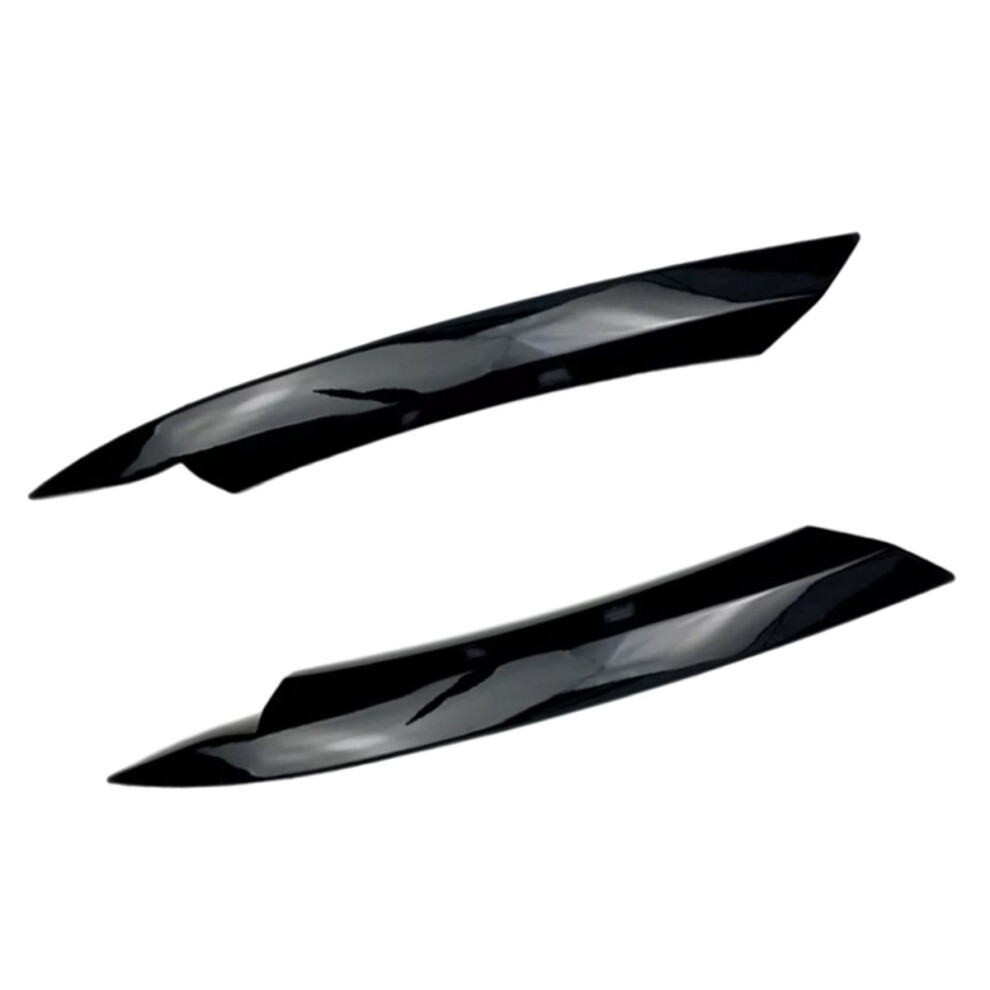 Car Glossy Headlight Eyebrow Eyelid Cover Decorative Trim For B7 2010 2011 2012 2013 2014 Black 4851586941180