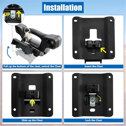 Kit di ancoraggi per cassone auto FL3Z-99000A64-B da 4 pezzi per modelli 2015-2018 2