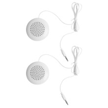 2x Nuovo mini altoparlante portatile da 3,5 mm per MP3 MP4 CD Telefono Bianco