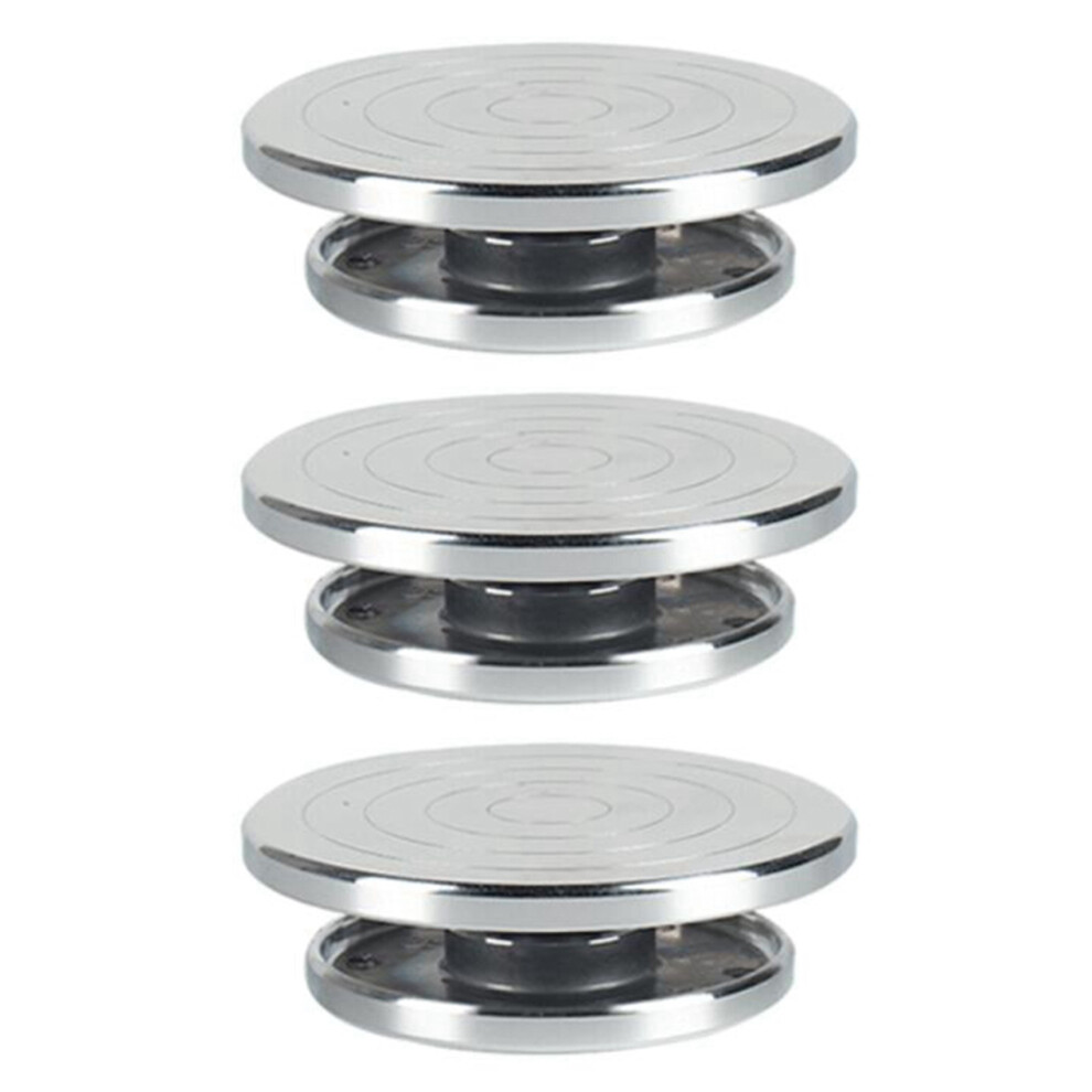 3Pcs 12/15Cm Double Face Use Aluminum Alloy Turntable For Ceramic Clay Sculpture Platform Pottery Wheel Rotating Tools 4852767810097