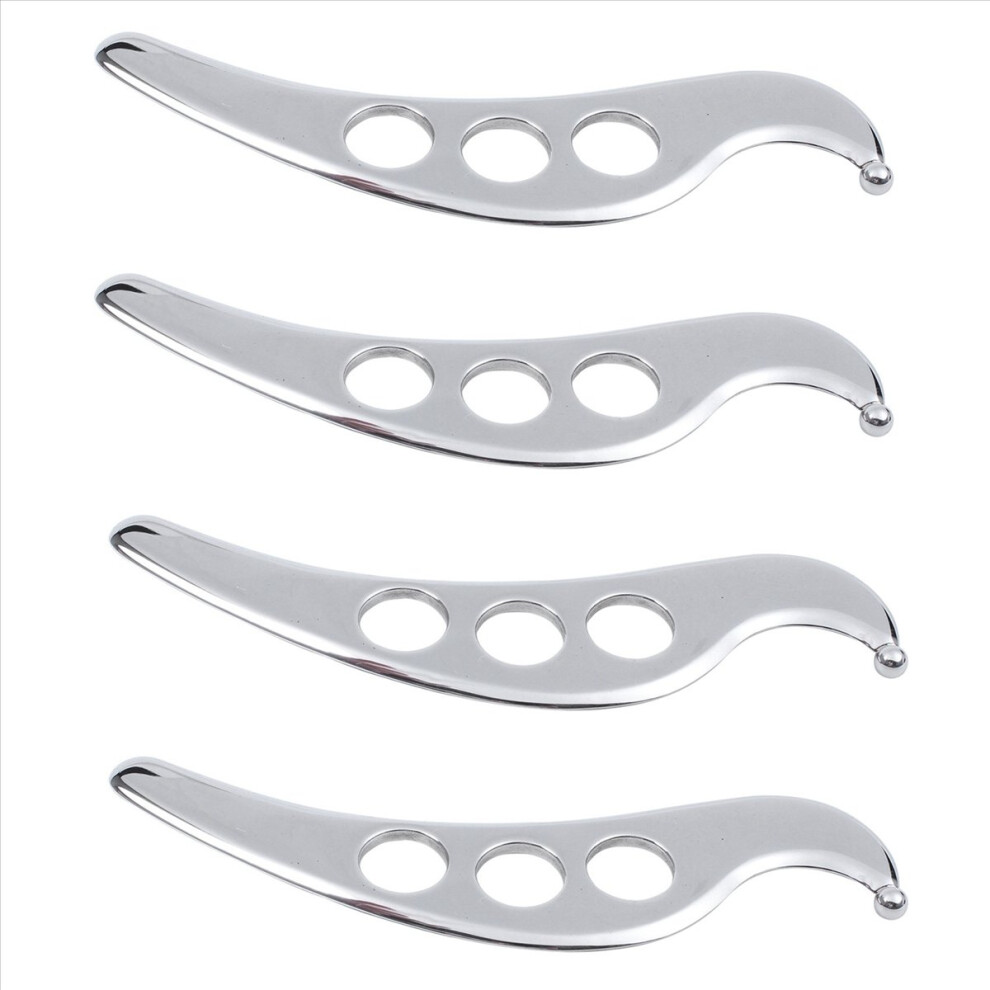 4X Stainless Steel Gua Sha Guasha Plate Massager Tool Scraper Physical Therapy Loose Muscle Meridian Spa Board Tool
