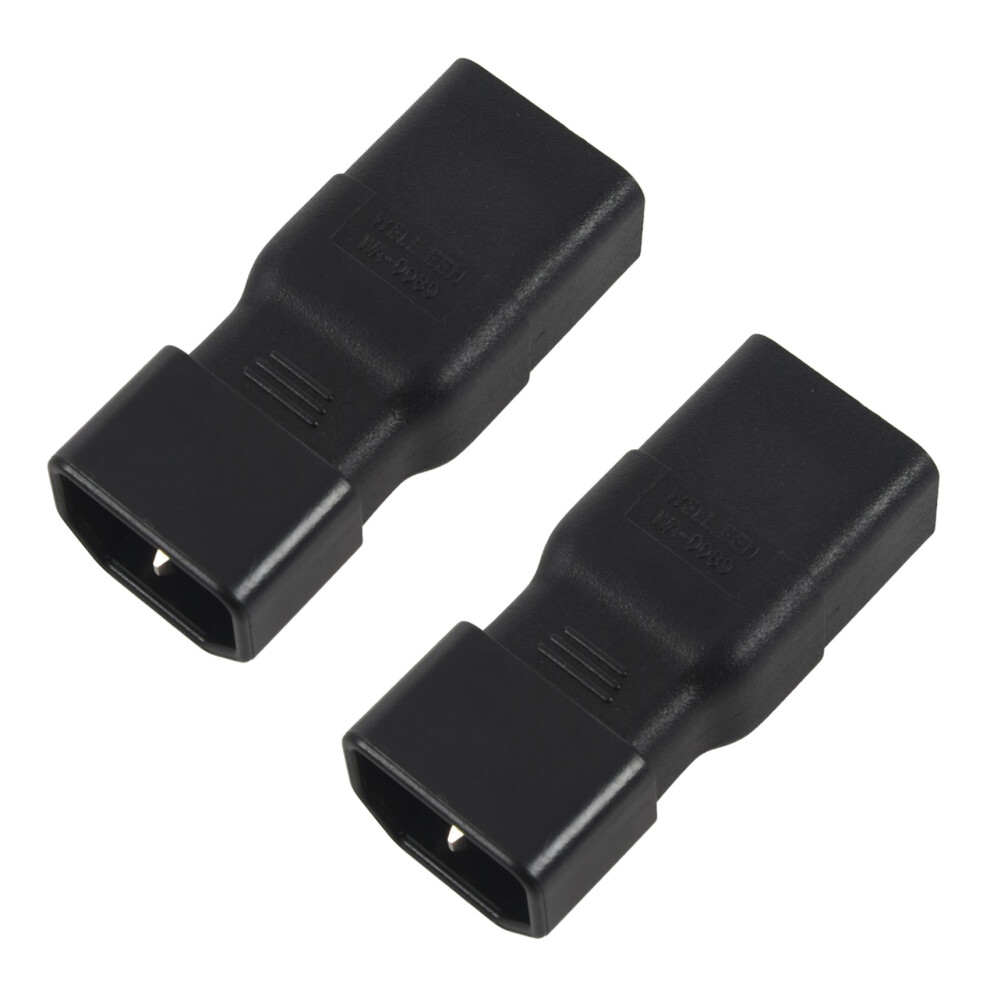2X Pdu Ups Power Iec Male C14 To Female C19 Adapter Iec C19 To C14 Connector 4852767800715
