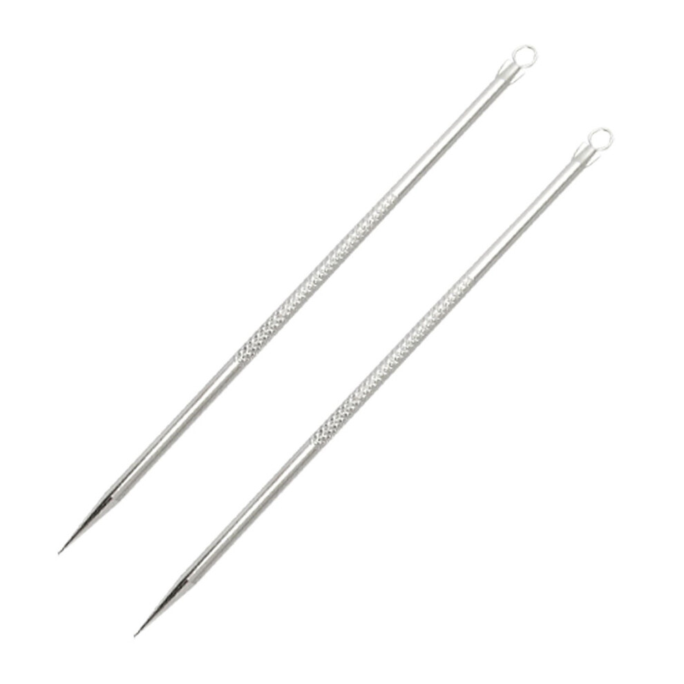 2X Stainless Steel Acne Blackhead Removal Needle Tool