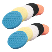 10Pcs 6 Inch 150mm Hex Logic Polishing Pad for Car Polisher Pack Of