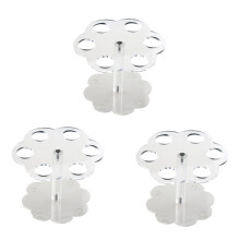 3er-Pack transparente Acryl-Eiswaffelständer mit 6 Löchern
