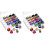 2X Bobbin Case Organizer with 25 Clear Sewing Machine Bobbins and Assorted Colors Sewing Thread for / 1