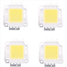 4x Hochleistungs-LED-Chip-Lampe (30 W) zum Selberbauen, weiß, 2200 lm, 6500 K