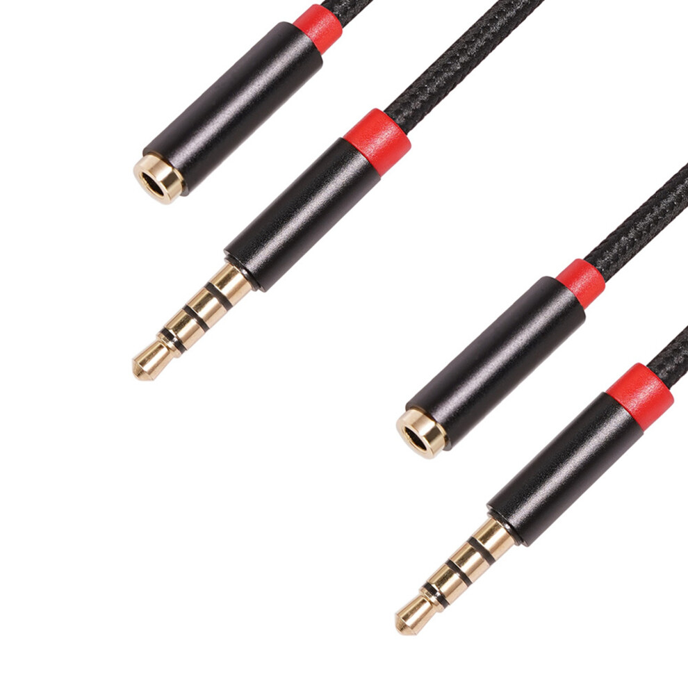 2X 3.5Mm Jack Aux Audio Male To Female Extension Cable With Microphone Stereo 3.5 Audio Adapter For Pc Headset (1M) Gold 4852767809138