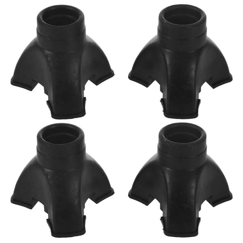 4X Walking Stick End Tripod CANE TIP Self Standing Rubber NON-SLIP End Bottom