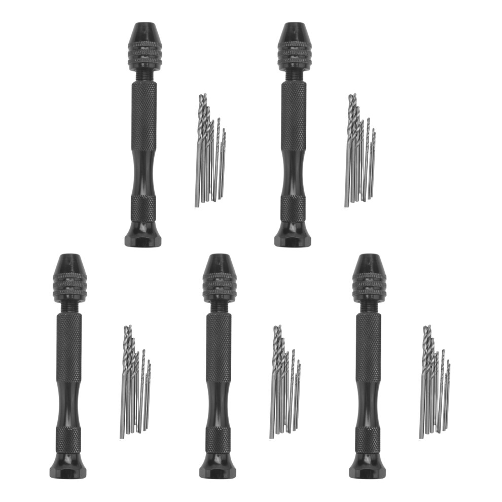 Mini Hand Drill,Precision Pin Vise Woodworking Hand Drill, Miniature Drill + 50Pcs Mini Micro-Drill Bit Set With Chuck 4852767899924