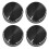4X Black Aluminum Volume Control Amplifier Knob Wheel 1