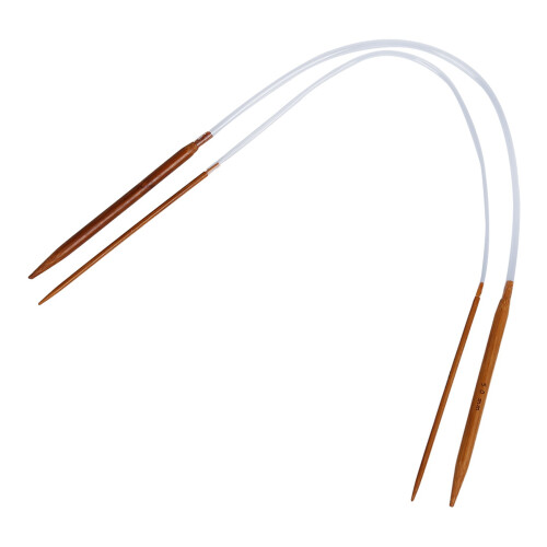 2X 11 Sizes 2.0mm-5.0mm 40 cm Bamboo Circular Needles 2