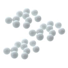30 pezzi di biglie di vetro da 16 mm, palline di vetro, decorazioni, pepite colorate, giocattolo bianco