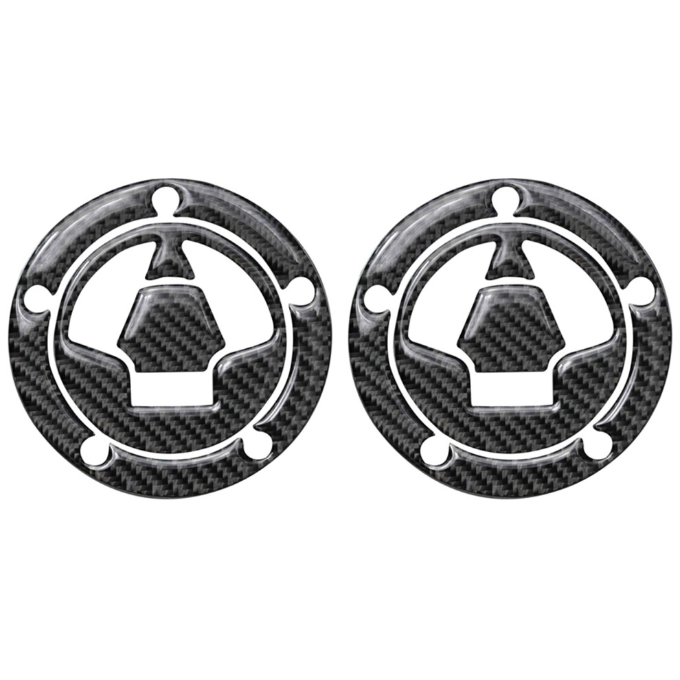 2X Carbon Fiber Fuel Gas Oil Cap Tank Pad Protector Sticker For Zx6r Zx10r Z1000 Z1000sx Z800 Z750 Z650 4852767808056