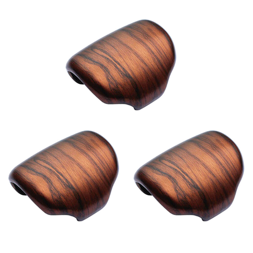 3X Abs Wood Gear Lever Shift Knob Cover Trim For -V 2017-2020 Peach/Grain 4852767839609
