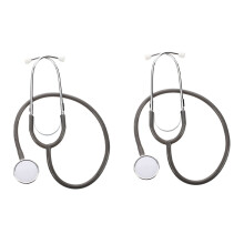 2X Pro Dual Head EMT Stethoscope for Doctor Nurse Vet Student Health Blood Gray