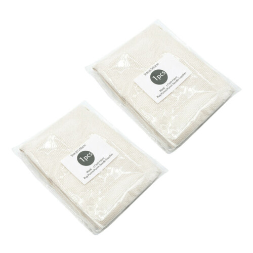2X Χειροποίητο βαμβακερό νήμα Monks Cloth Punch Needle DIY ύφασμα κεντήματος 67X50cm