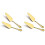 Golden Cake Pie Server, Wedding Cake Knife and Server Set,4 Pieces 1