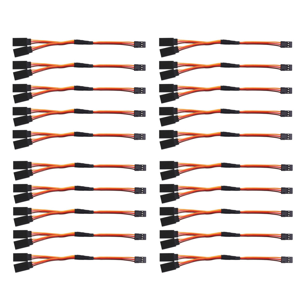 20Pcs 150Mm Y Type Extended Line Extension Lead Wire Cable For Futaba Jr Y Harness Servo Lead Extension 4852767856194