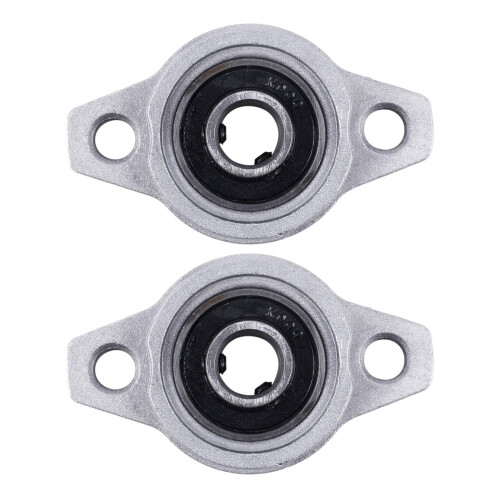 2 cuscinetti a cuscinetto con cuscinetto a sfere con flangia interna da 10 mm e foro KFL000