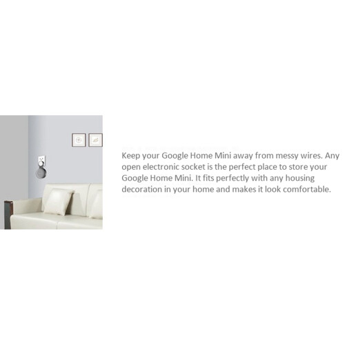 2Pcs Suitable for Audio for Mini Wall Bracket Second Generation Socket Hanging Hanger Bracket-White 1