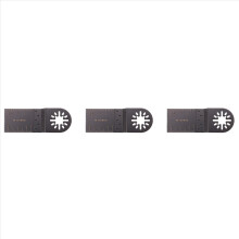 3 Pcs 35mm Wood Metal Blades for Fein Multimaster Challenge Multitool Black