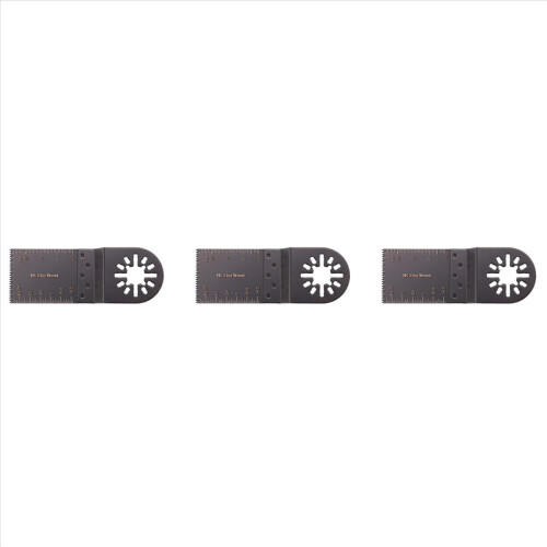 3 Pcs 35mm Wood Metal Blades for Fein Multimaster Challenge Multitool Black