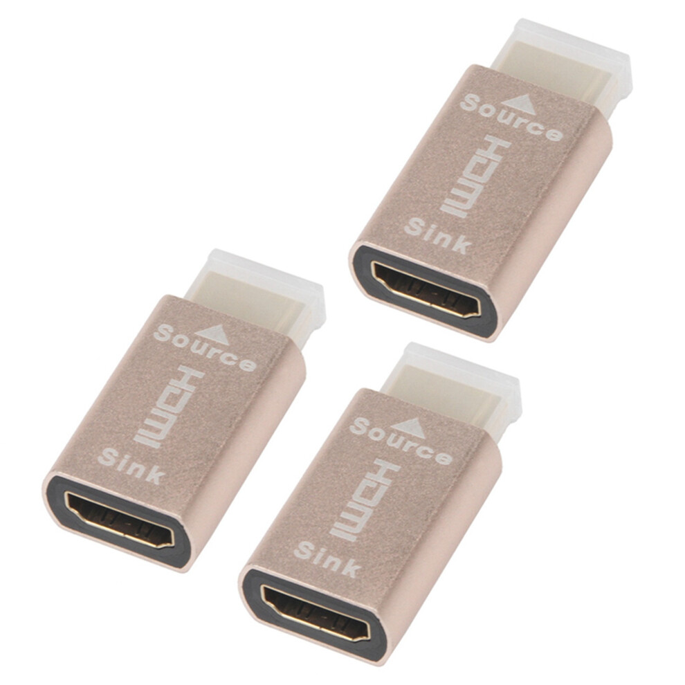 3X Lock Screen Signal Holder Kvm Hdmi2.0 Virtual Adapter Edid Ddc Plug For Display Emulator Up To 3840X2160 4852767869903