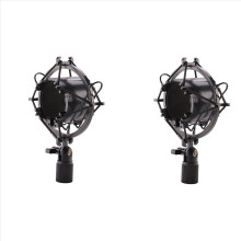 Supporto per microfono con supporto antiurto universale da 3 kg, supporto per microfono, supporto per registrazione audio in studio radiofonico, nero