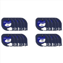20Pcs Label Maker Refills for Refills 12mm x 4M White Plastic Label Tape for Plus Label Maker