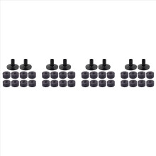 32PCS Cymbal Stand 25mm Felt Washer + 8PCS Cymbal Sleeves Replacement for Shelf Drum Kit