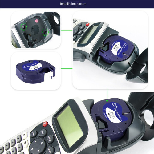 20Pcs Label Maker Refills for Refills 12mm x 4M White Plastic Label Tape for Plus Label Maker 2