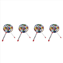 4X Lollipops Pattern Colorful Drum Percussion Instrument for Children Kindergarten Musical Education Early Education